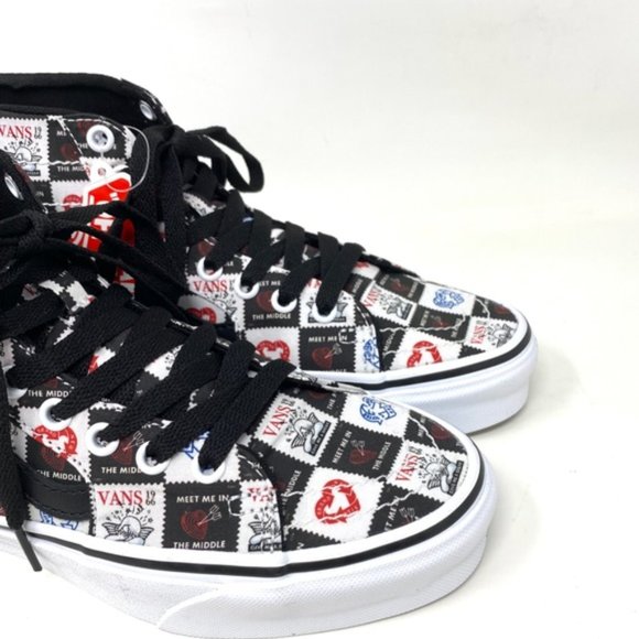 💖MEGA SALE💖VANS SK8-HI Tapered Love Black Men’s High Top Canvas   VN0A4U16B0A - Picture 6 of 7